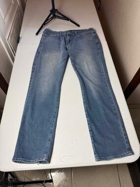 Used True Religion Ricky Relax Straight Flap Jean Mens 34 Blue